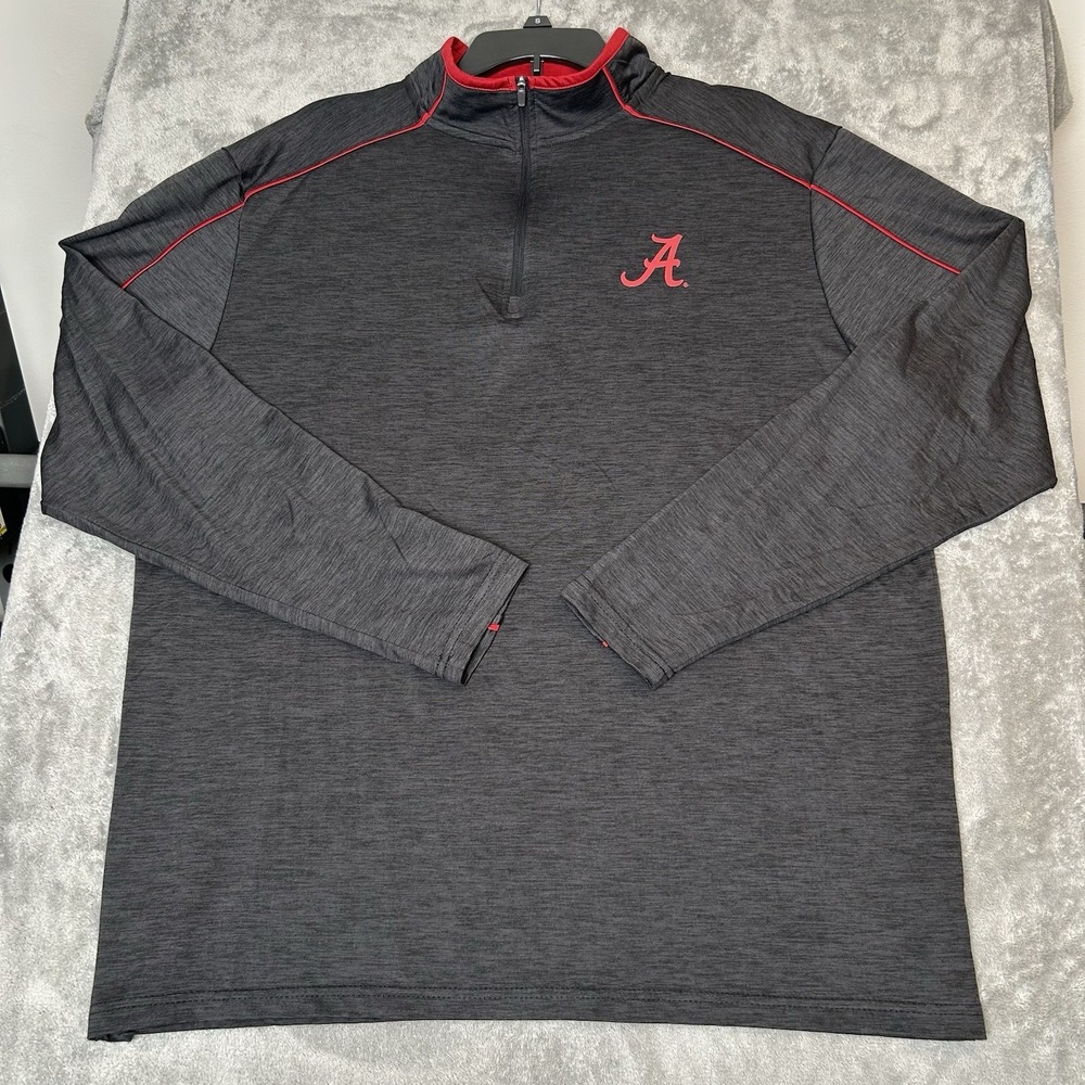 Alabama Crimson Tide Quarter 1/4 Zip Colosseum Athletics Sweater Men's Size XL